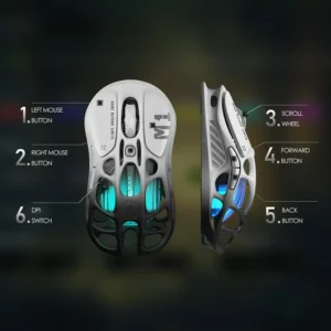 Chuột Gaming GravaStar Mercury M1 Pro Wireless – Gradient Black