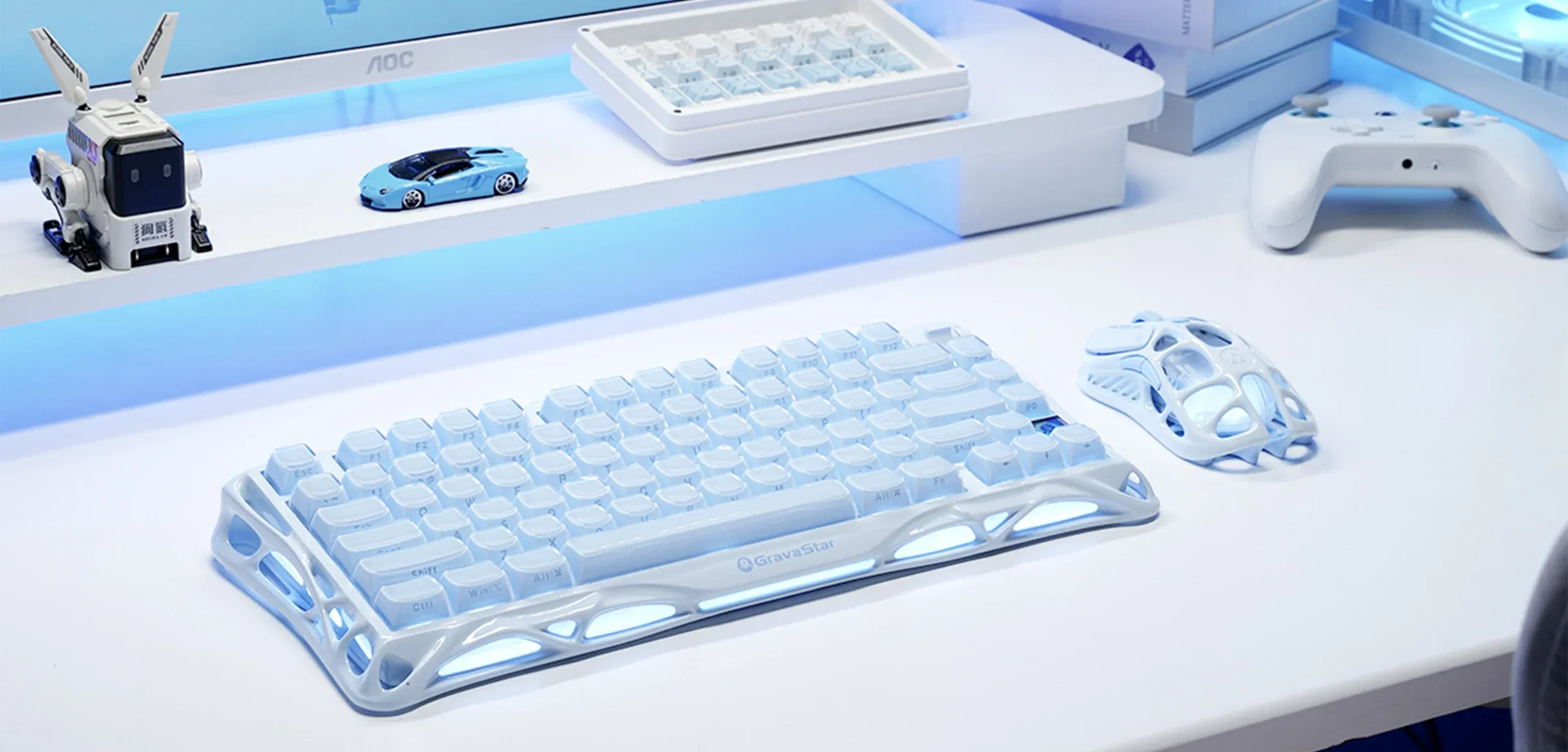 Chuột Gaming GravaStar Mercury M1 Pro Wireless