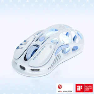 Chuột Gaming GravaStar Mercury M1 Pro Wireless – Ice Blue (SE)