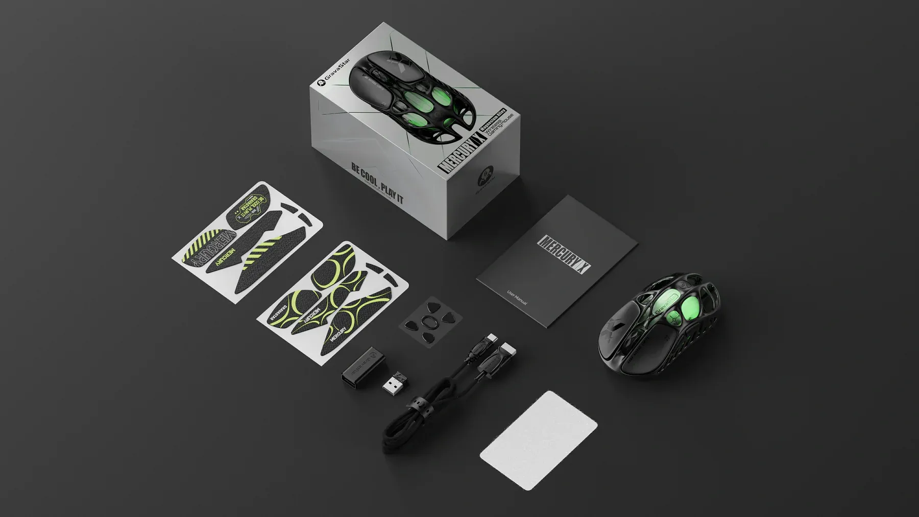 Chuột Gaming GravaStar Mercury X Wireless