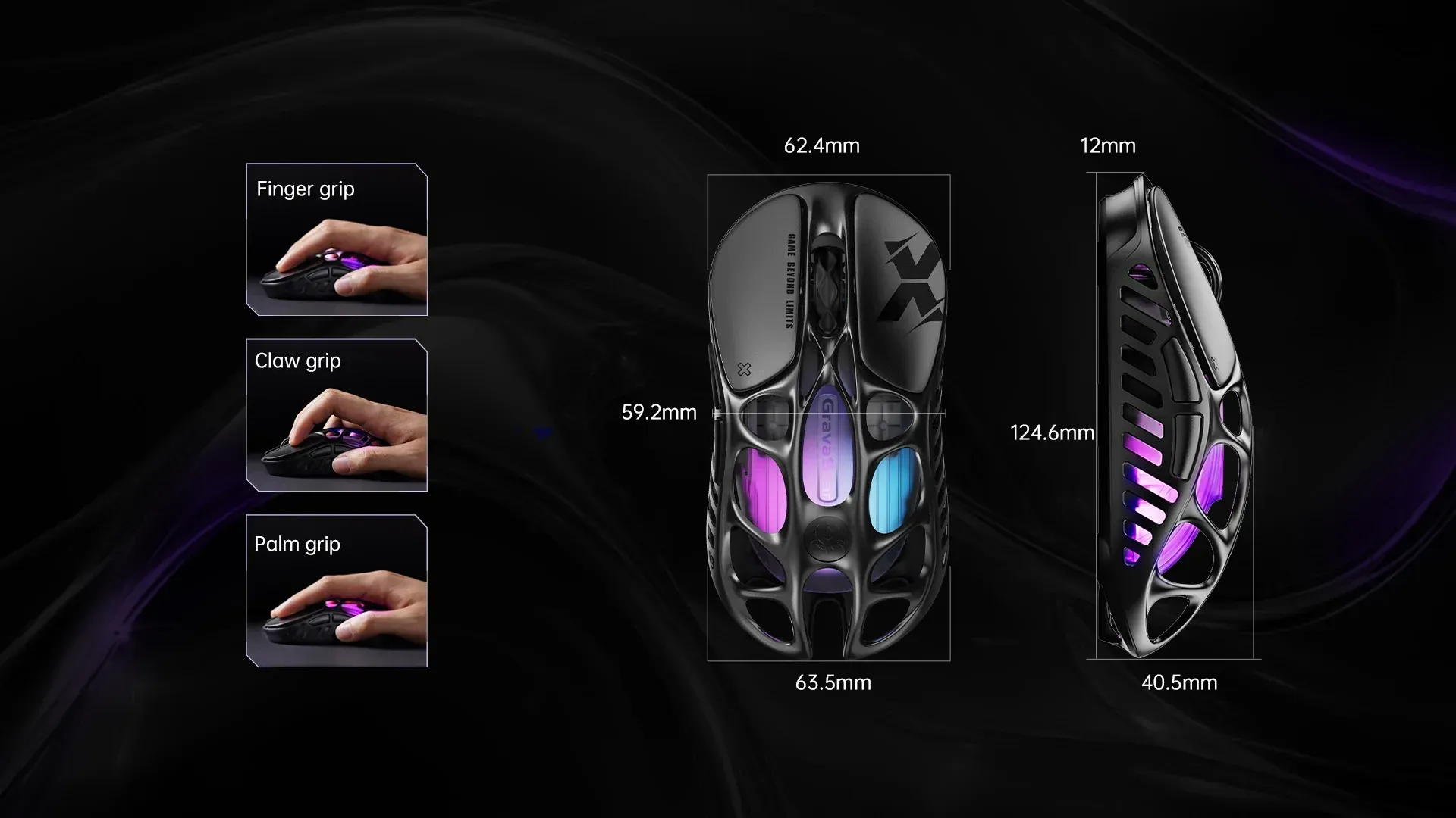 Chuột Gaming GravaStar Mercury X Wireless