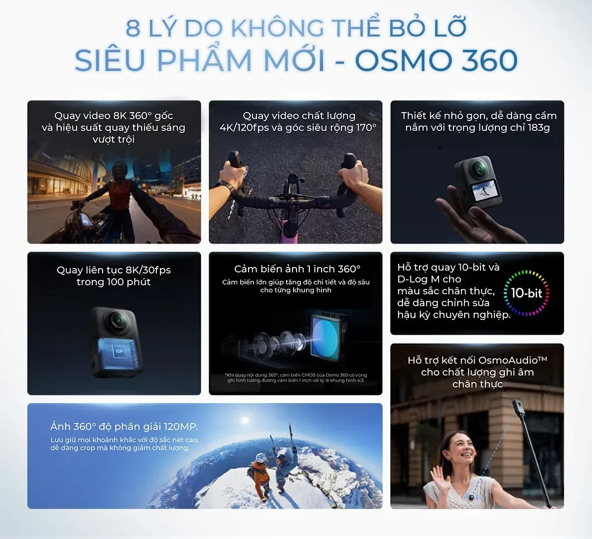 DJI Osmo 360 - Hyper Việt Nam Phân Phối Chính Hãng