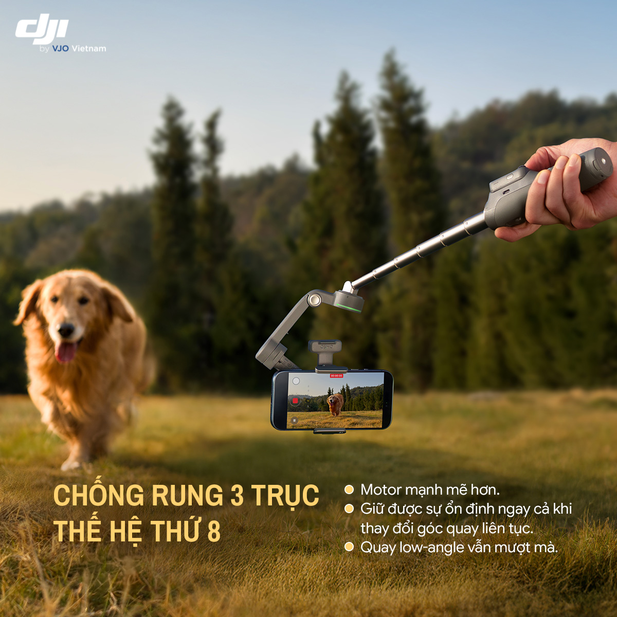 Gimbal DJI Osmo Mobile 8P - Hyper Việt Nam Phân Phối Chính Hãng