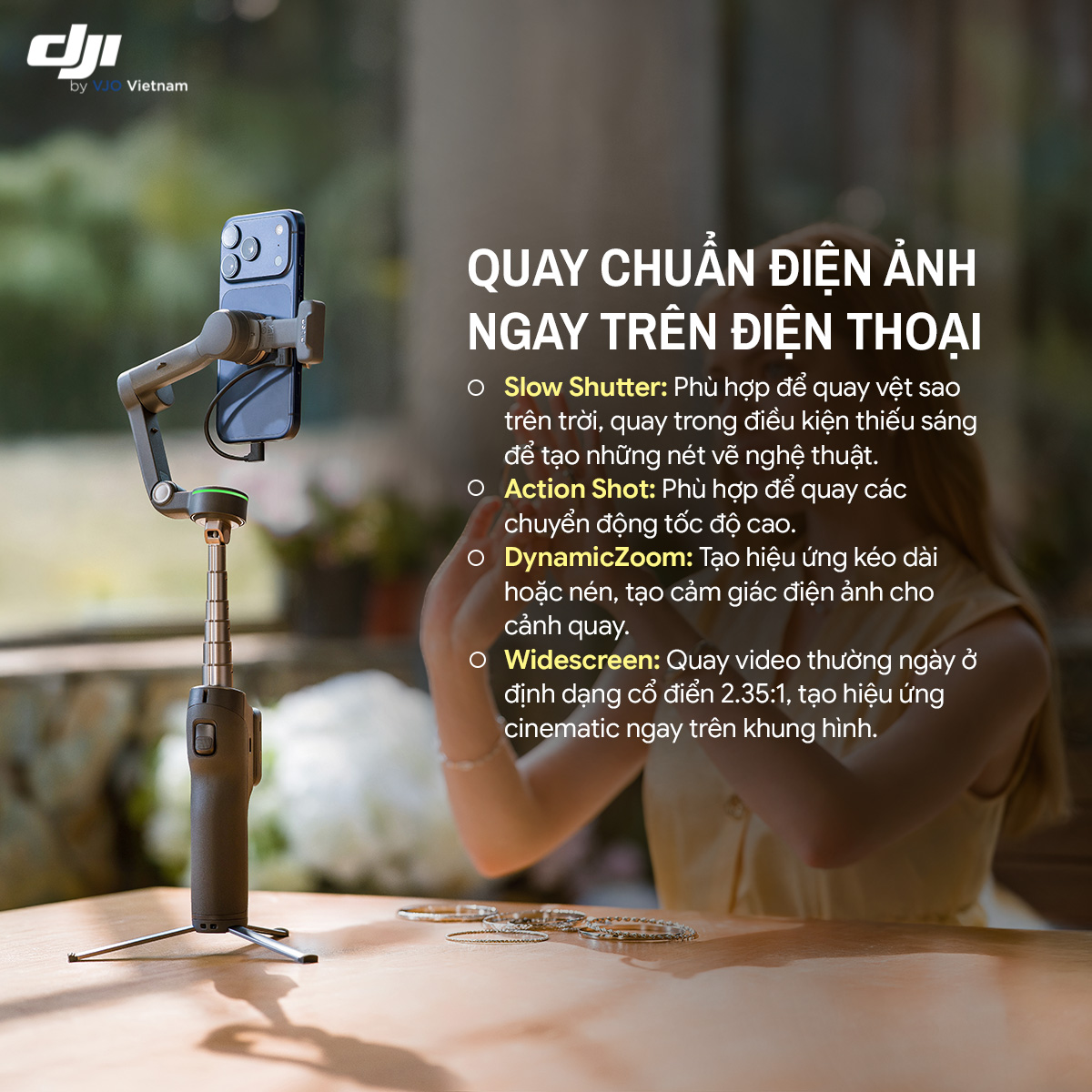 Gimbal DJI Osmo Mobile 8P - Hyper Việt Nam Phân Phối Chính Hãng