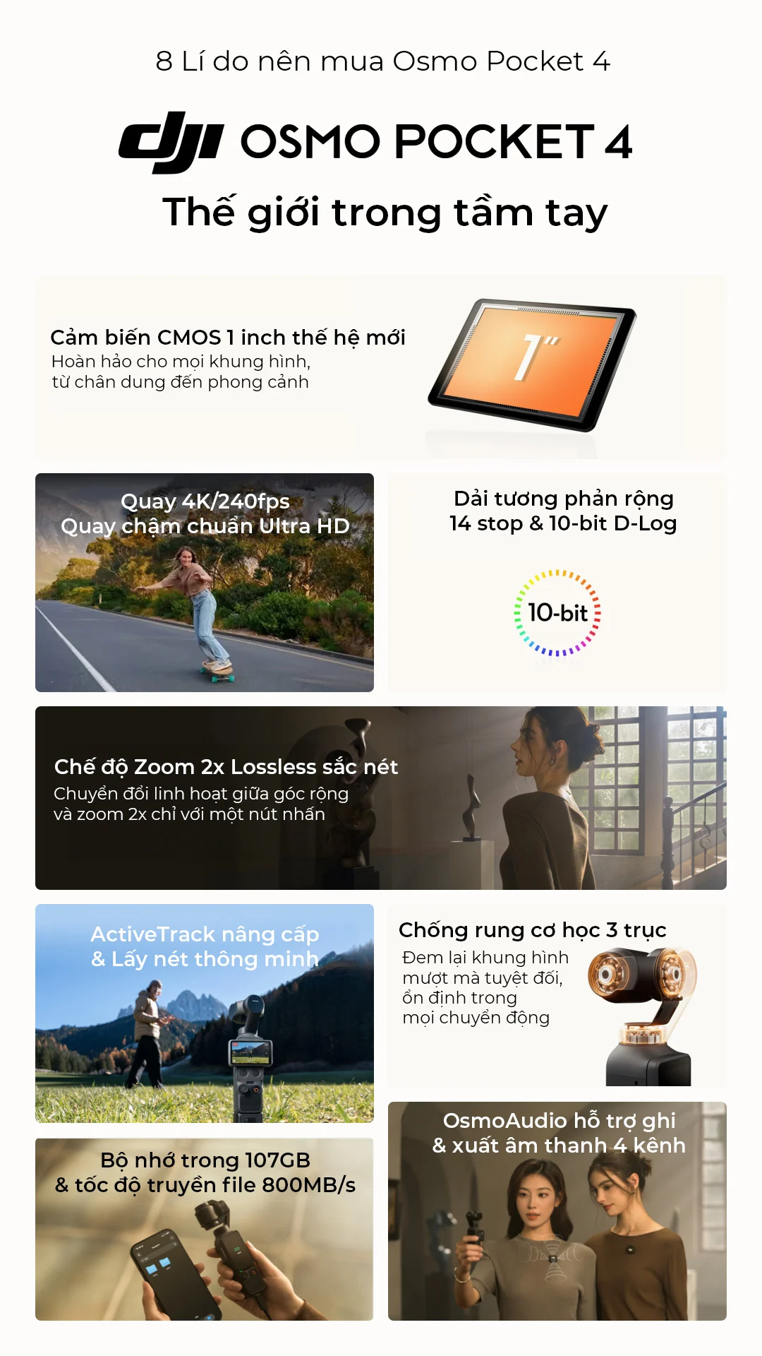 DJI Osmo Pocket 4 | Hyper Việt Nam Phân Phối Chính Hãng