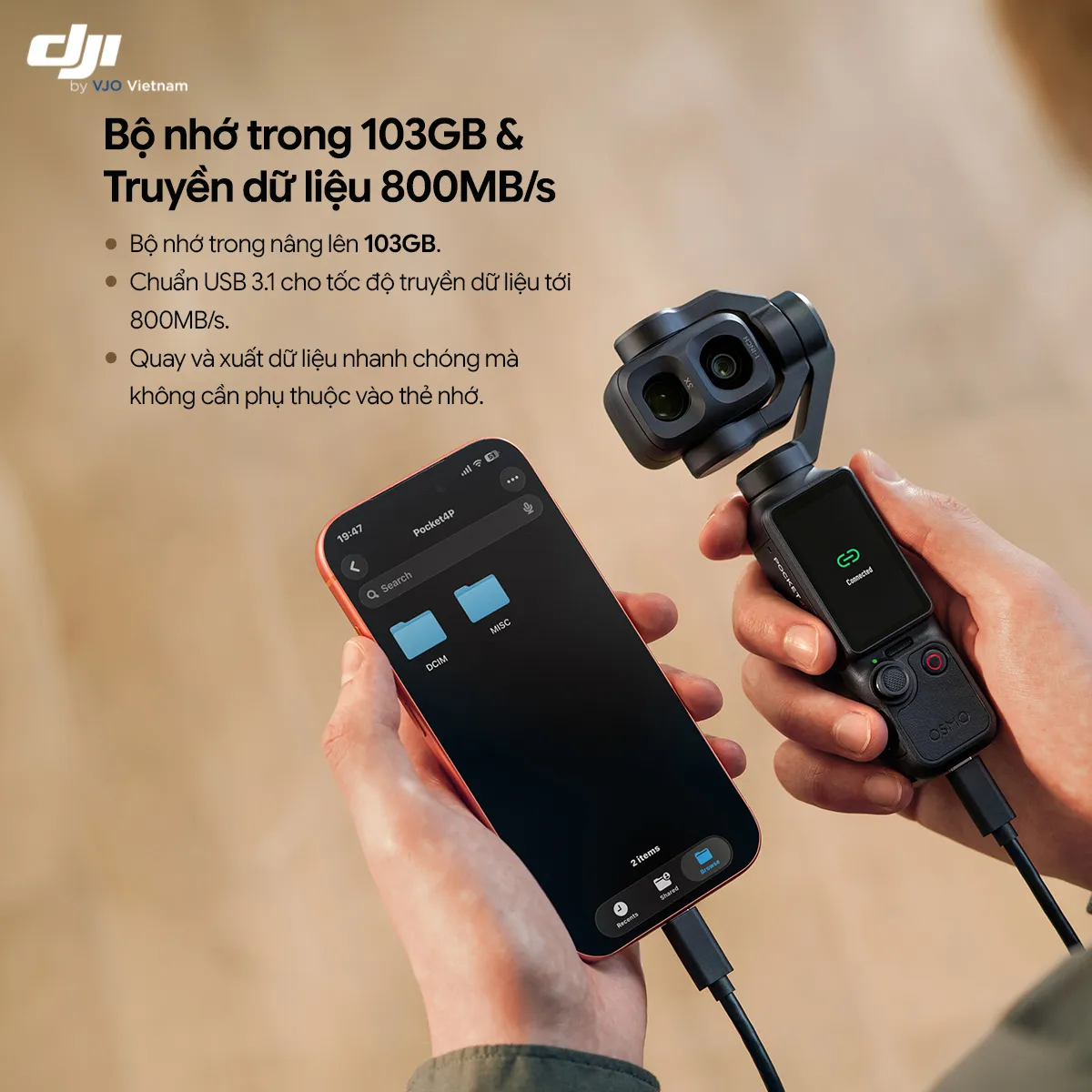 DJI Osmo Pocket 4P | Hyper Việt Nam Phân Phối Chính Hãng