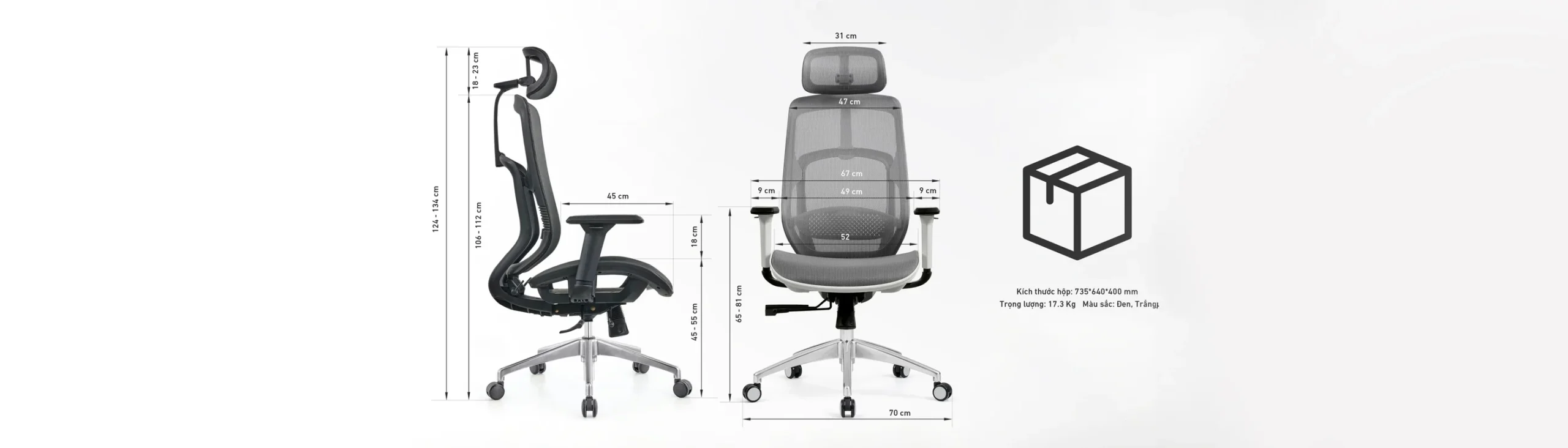 Ghế Công Thái Học HyperWork Airy