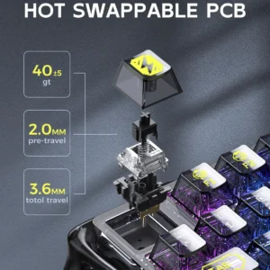 Bàn Phím Cơ Gaming GravaStar Mercury K1