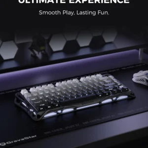 Bàn Phím Cơ Gaming Không Dây GravaStar Mercury K1 – Hợp Kim Nhôm, Gasket Mount, RGB Độc Lập