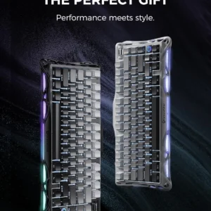 Bàn Phím Cơ Gaming Không Dây GravaStar Mercury K1 – Hợp Kim Nhôm, Gasket Mount, RGB Độc Lập