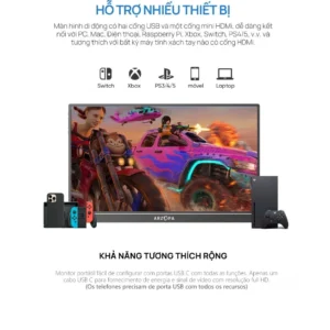Màn hình di động ARZOPA Z1FC Dark 16.1" 144Hz 1080P FHD - Ảnh 5