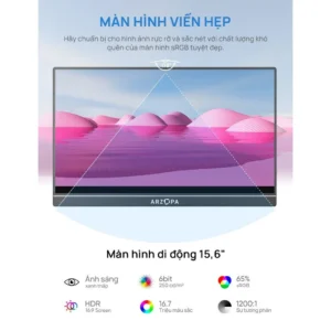 Màn hình di động ARZOPA A1 15.6-inch 60Hz FHD 1080P IPS - Ảnh 2