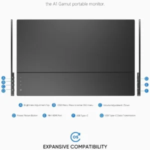 Màn hình di động ARZOPA A1 Gamut 15,6 Inch 60Hz FHD 1080P IPS - Ảnh 6