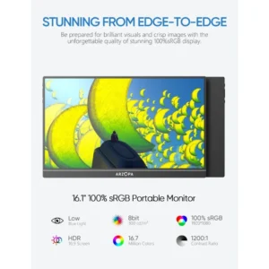 Màn Hình Di Động ARZOPA Z1C 16.1" 60Hz FHD 1080P IPS 100% sRGB