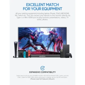 Màn Hình Di Động ARZOPA Z1C 16.1" 60Hz FHD 1080P IPS 100% sRGB
