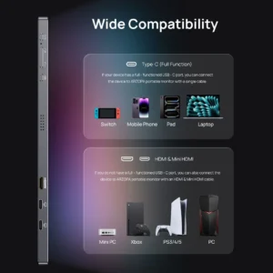 Màn hình di động ARZOPA Z3FC 16.1" IPS 180Hz 2.5K 107% sRGB HDR
