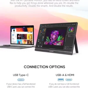 Màn Hình Di Động Cảm Ứng ARZOPA A1T 15,6 Inch 60Hz FHD 1080P IPS 350nits | USB-C & HDMI | Cho Laptop, Điện thoại, PC, MAC, XBOX, PS - Ảnh 4