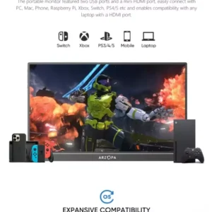 Màn Hình Di Động Cảm Ứng ARZOPA A1T 15,6 Inch 60Hz FHD 1080P IPS 350nits | USB-C & HDMI | Cho Laptop, Điện thoại, PC, MAC, XBOX, PS - Ảnh 5