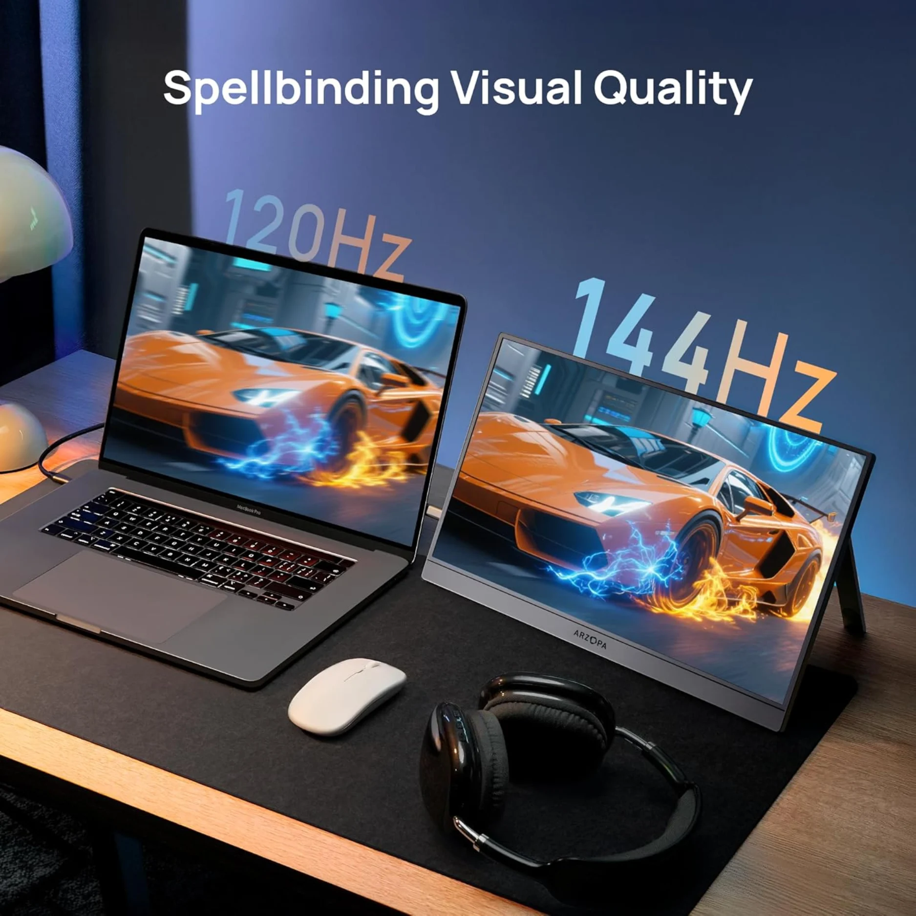 Màn Hình Di Động Gaming ARZOPA Z1FC Gray 16.1 inch 144Hz 1080P FHD