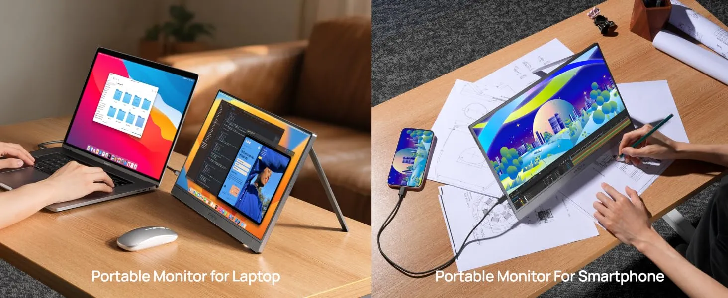 Màn Hình Di Động Gaming ARZOPA Z1FC Gray 16.1 inch 144Hz 1080P FHD