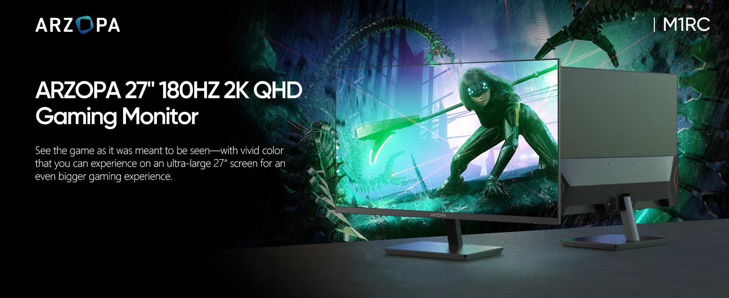 Màn hình gaming ARZOPA M1RC 27'' 180Hz 2K QHD