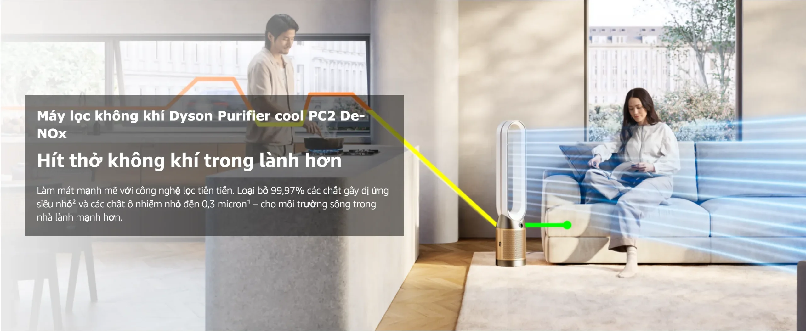 Máy lọc không khí Dyson Purifier Cool PC2 De-NOx TP12