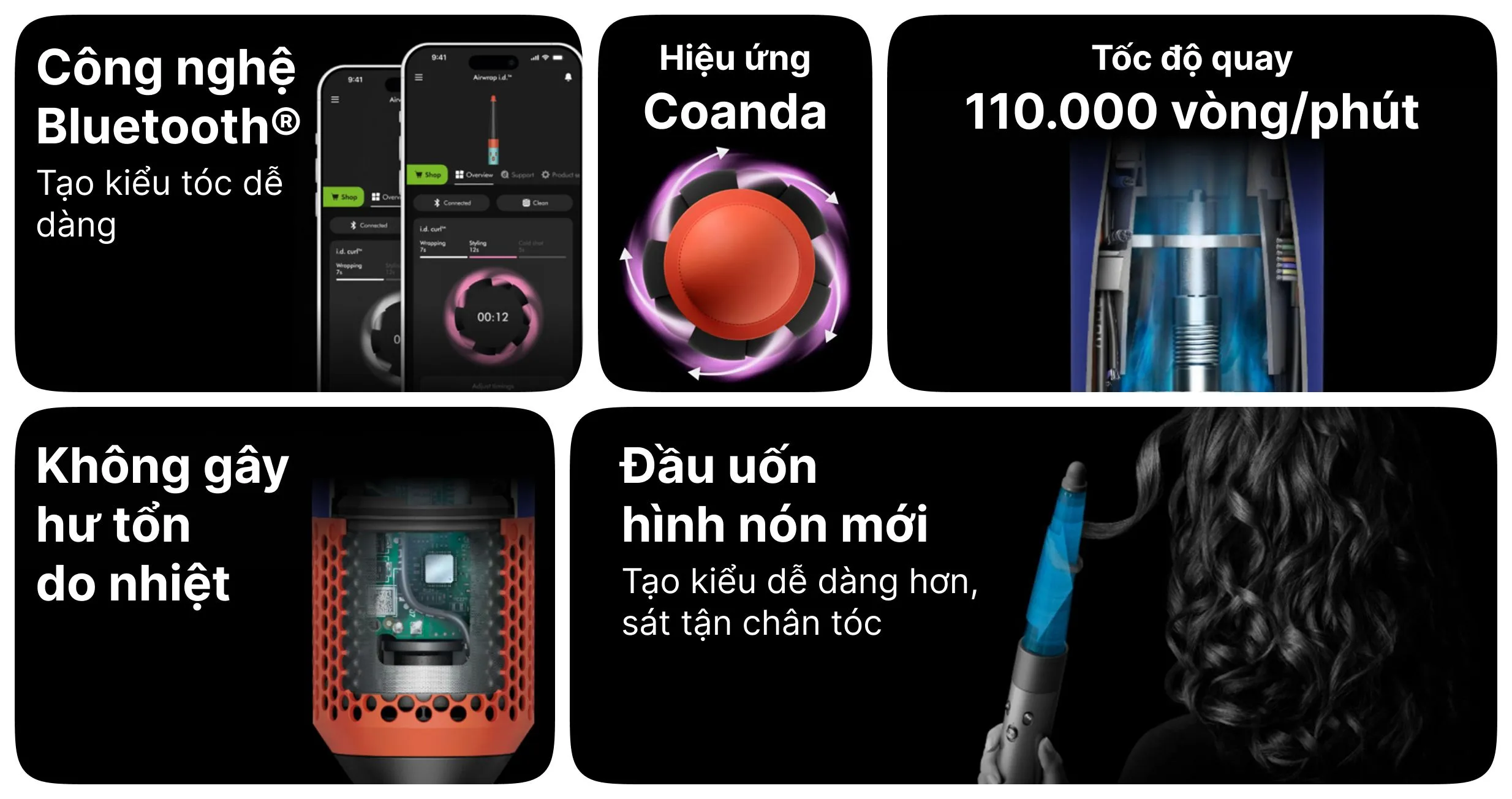 Máy Tạo Kiểu Tóc Thông Minh Dyson Airwrap i.d.™ Straight+Wavy
