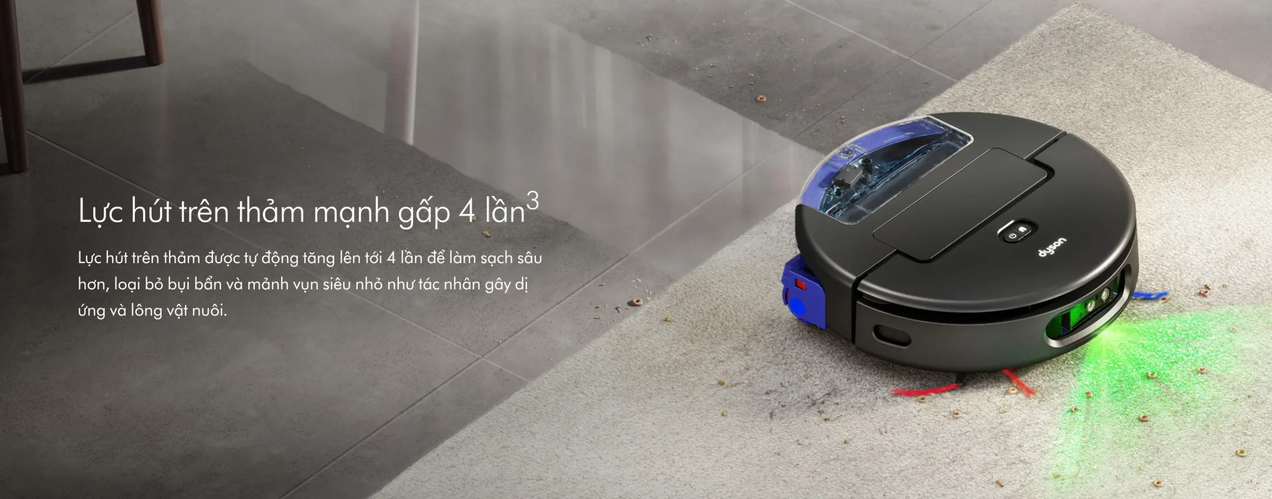 Robot Hút Bụi Lau Nhà Thông Minh Dyson Spot+Scrub Ai
