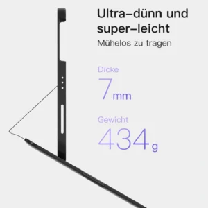 Bàn Phím Bluetooth Kiêm Bao Da iPad 11/10 Air/Pro 11-inch inateck AirTap - BK2007