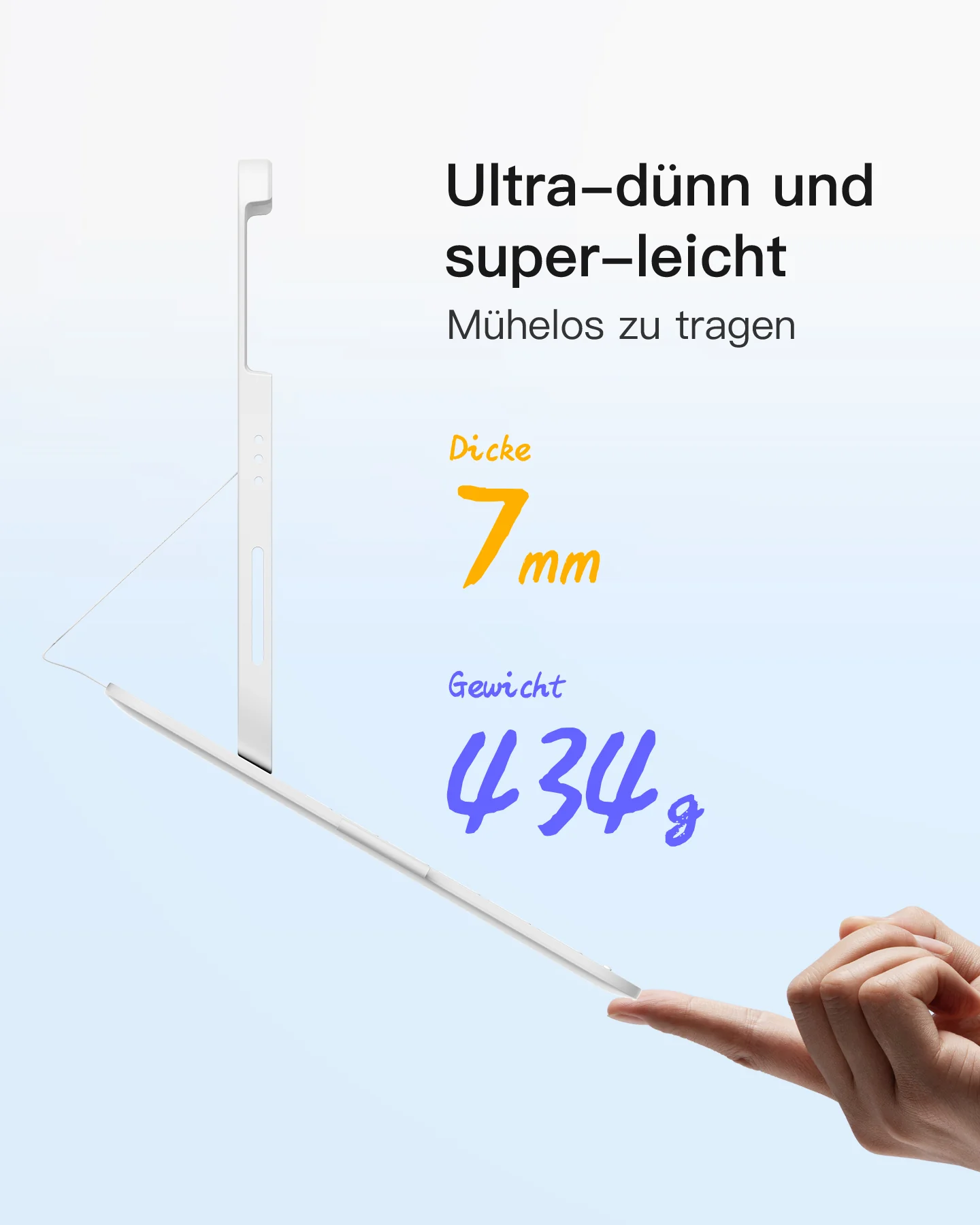 Bàn Phím Bluetooth Kiêm Bao Da iPad 11/10 Air/Pro 11-inch inateck AirTap - BK2007