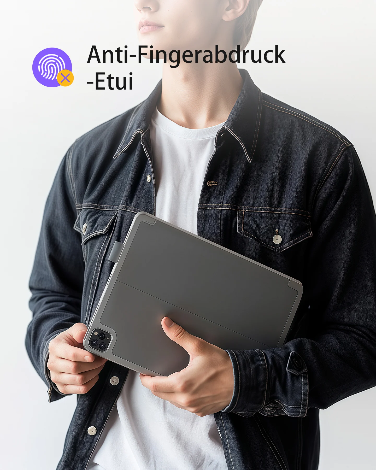 Bàn Phím Bluetooth Kiêm Bao Da iPad inateck AirTap - BK2007-13 Cho iPad Air 13-inch M3/M2 & iPad Pro 12.9