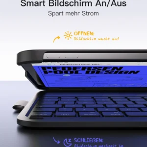 Bàn Phím Bluetooth Kiêm Bao Da iPad 11 inateck AirTap Led RGB – Giải Pháp Hoàn Hảo Cho iPad Air & Pro 11-inch (BK2007-RGB)