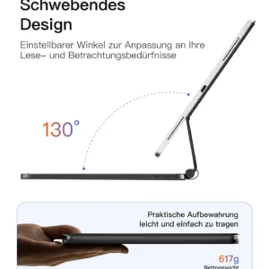 Bàn Phím Bluetooth Kiêm Bao Da inateck Neo Magic Cho iPad 11 Gen A16/10 Gen 10.9-inch KB09119-10