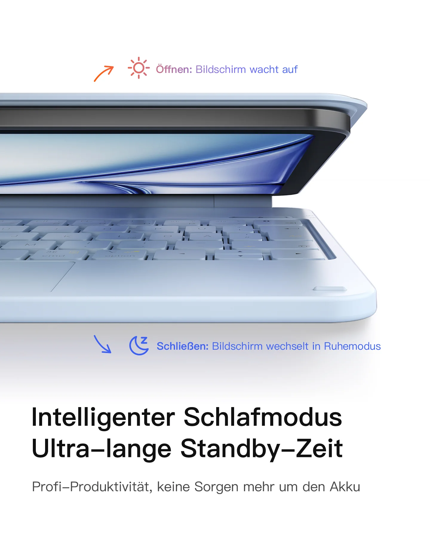 Bàn Phím Bluetooth Kiêm Bao Da inateck Neo Magic Cho iPad 11 Gen A16/10 Gen 10.9-inch KB09119-10