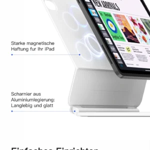 Bàn Phím Bluetooth Kiêm Bao Da inateck Neo Magic Cho iPad 11 Gen A16/10 Gen 10.9-inch KB09119-10