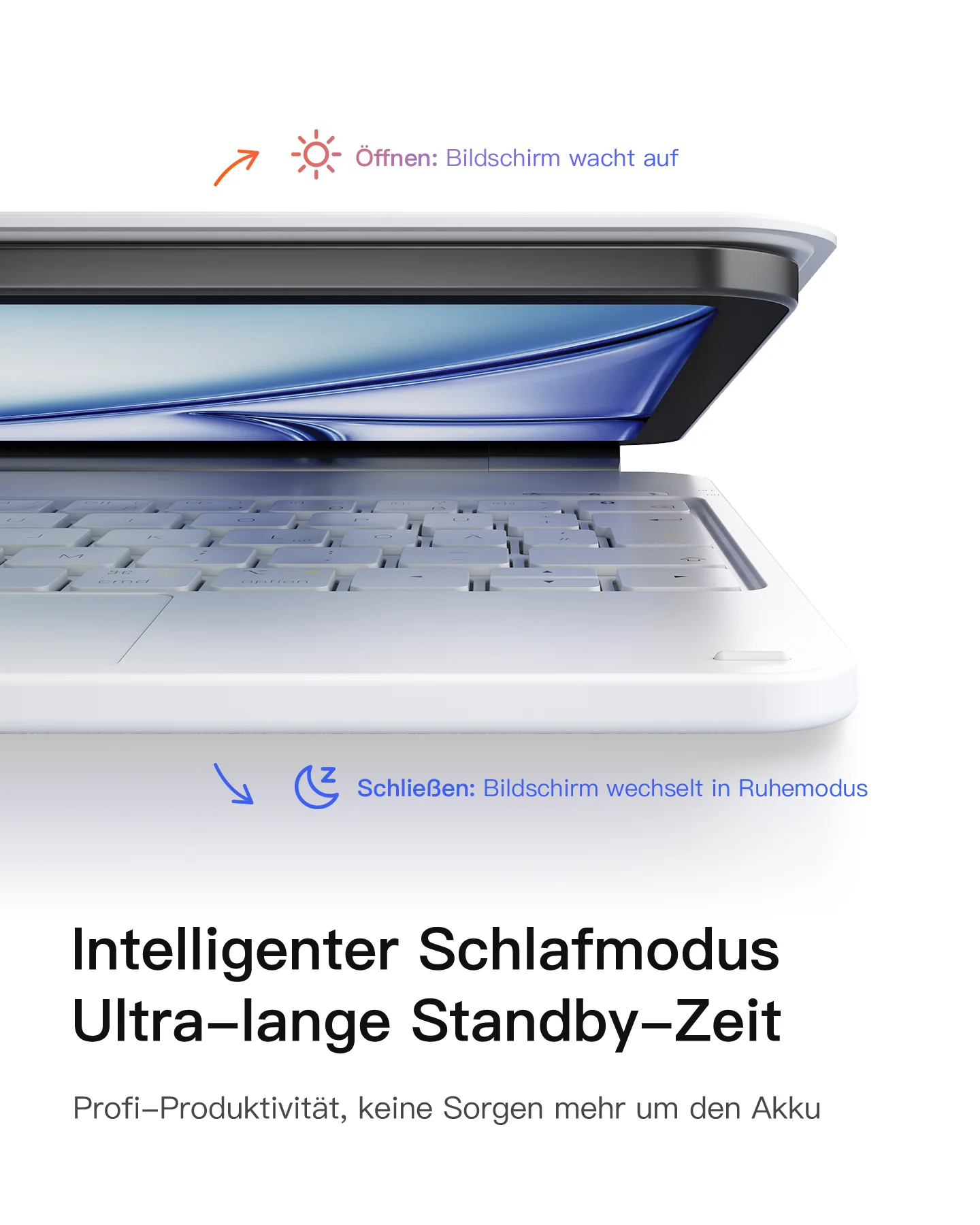 Bàn Phím Bluetooth Kiêm Bao Da inateck Neo Magic Cho iPad 11 Gen A16/10 Gen 10.9-inch KB09119-10