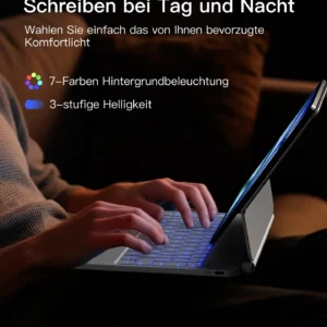 Bàn Phím Bluetooth Kiêm Bao Da inateck Neo Magic Cho iPad 11 Gen A16/10 Gen 10.9-inch KB09119-10