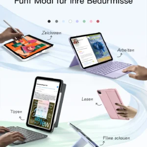 Bàn Phím Bluetooth Kiêm Ốp Lưng inateck Acetouch Cho iPad 11/10 Air/Pro 11-inch KB04122 - Ảnh 2