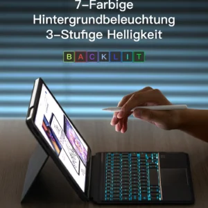 Bàn Phím Bluetooth Kiêm Ốp Lưng Cho iPad 11 Gen A16/10 Gen 10.9-inch inateck Acetouch Led RGB - KB04112