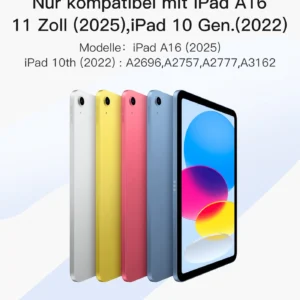 Bàn Phím Bluetooth Kiêm Ốp Lưng Cho iPad 11 Gen A16/10 Gen 10.9-inch inateck Acetouch Led RGB - KB04112