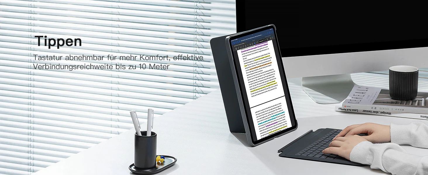 Bàn Phím Bluetooth Kiêm Ốp Lưng inateck Acetouch Led RGB Cho iPad Air 13/Pro 12.9 KB04118