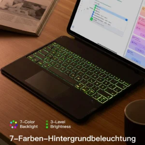 Bàn Phím Bluetooth Kiêm Ốp Lưng inateck Acetouch Led RGB Cho iPad Air 13/Pro 12.9 KB04118 - Ảnh 6