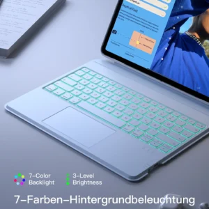 Bàn Phím Bluetooth Kiêm Ốp Lưng inateck Acetouch Led RGB Cho iPad Air 13/Pro 12.9 KB04118