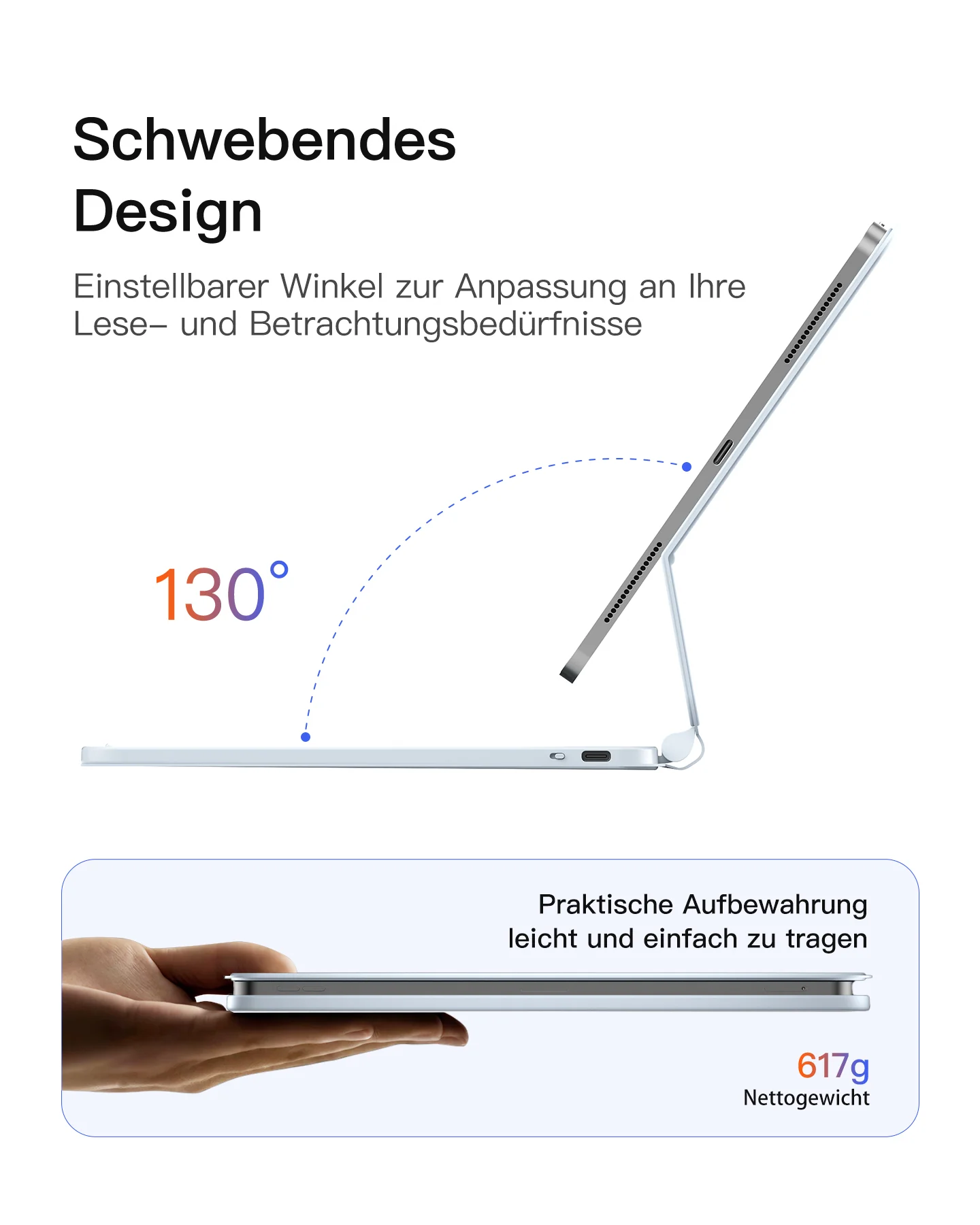 Bàn Phím Bluetooth Kiêm Bao Da inateck Neo Magic Cho iPad Air 7/6/5/4/Pro 11-inch 4/3/2/1 KB09119