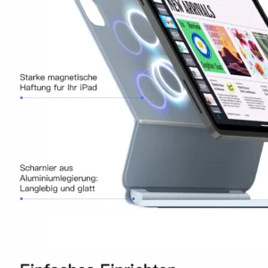 Bàn Phím Bluetooth Kiêm Bao Da inateck Neo Magic Cho iPad Air 7/6/5/4/Pro 11-inch 4/3/2/1 KB09119
