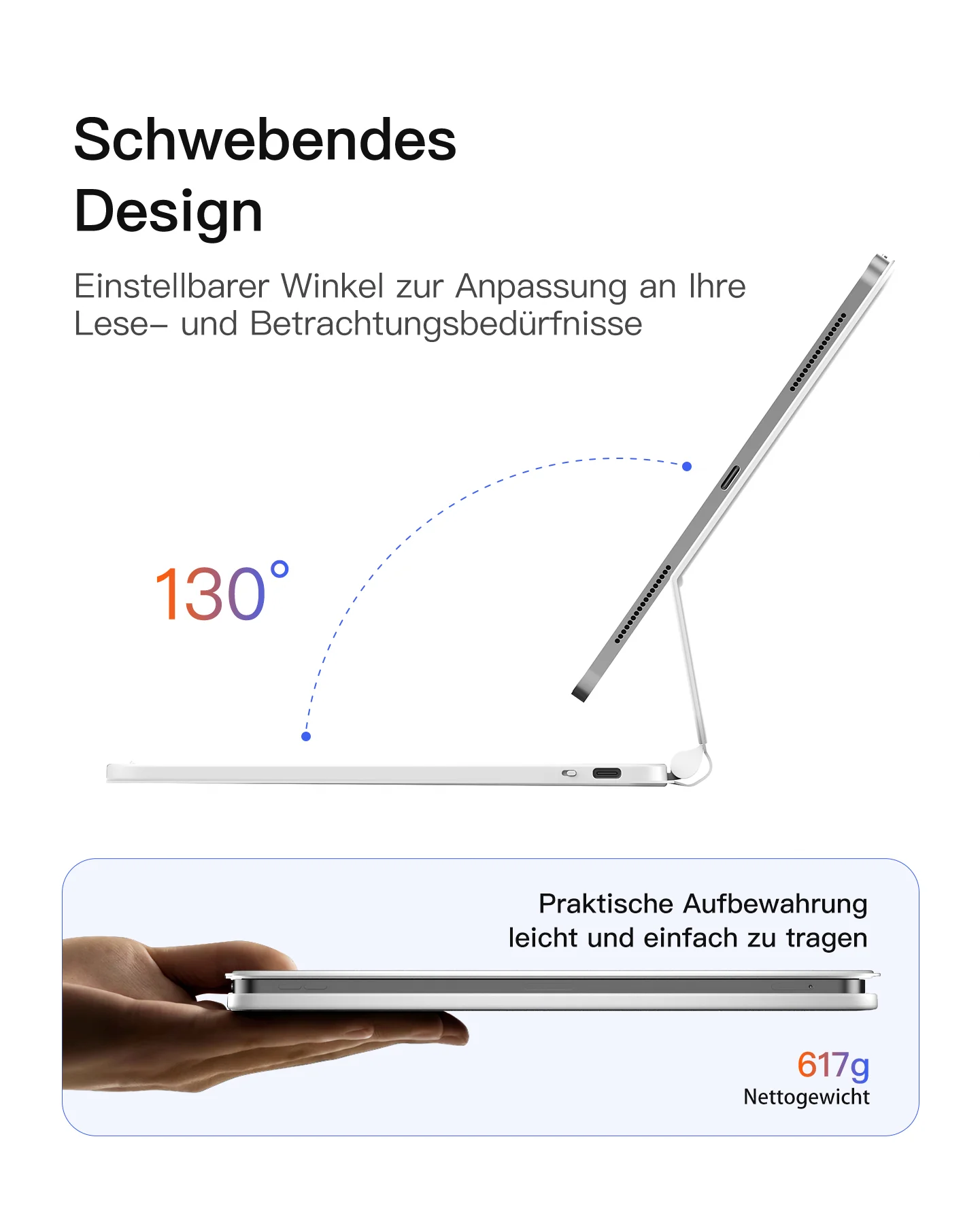 Bàn Phím Bluetooth Kiêm Bao Da inateck Neo Magic Cho iPad Air 7/6/5/4/Pro 11-inch 4/3/2/1 KB09119