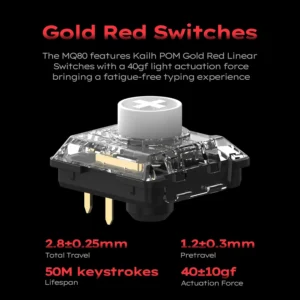 Bàn Phím Cơ IQUNIX MQ80 Low Profile Aluminum