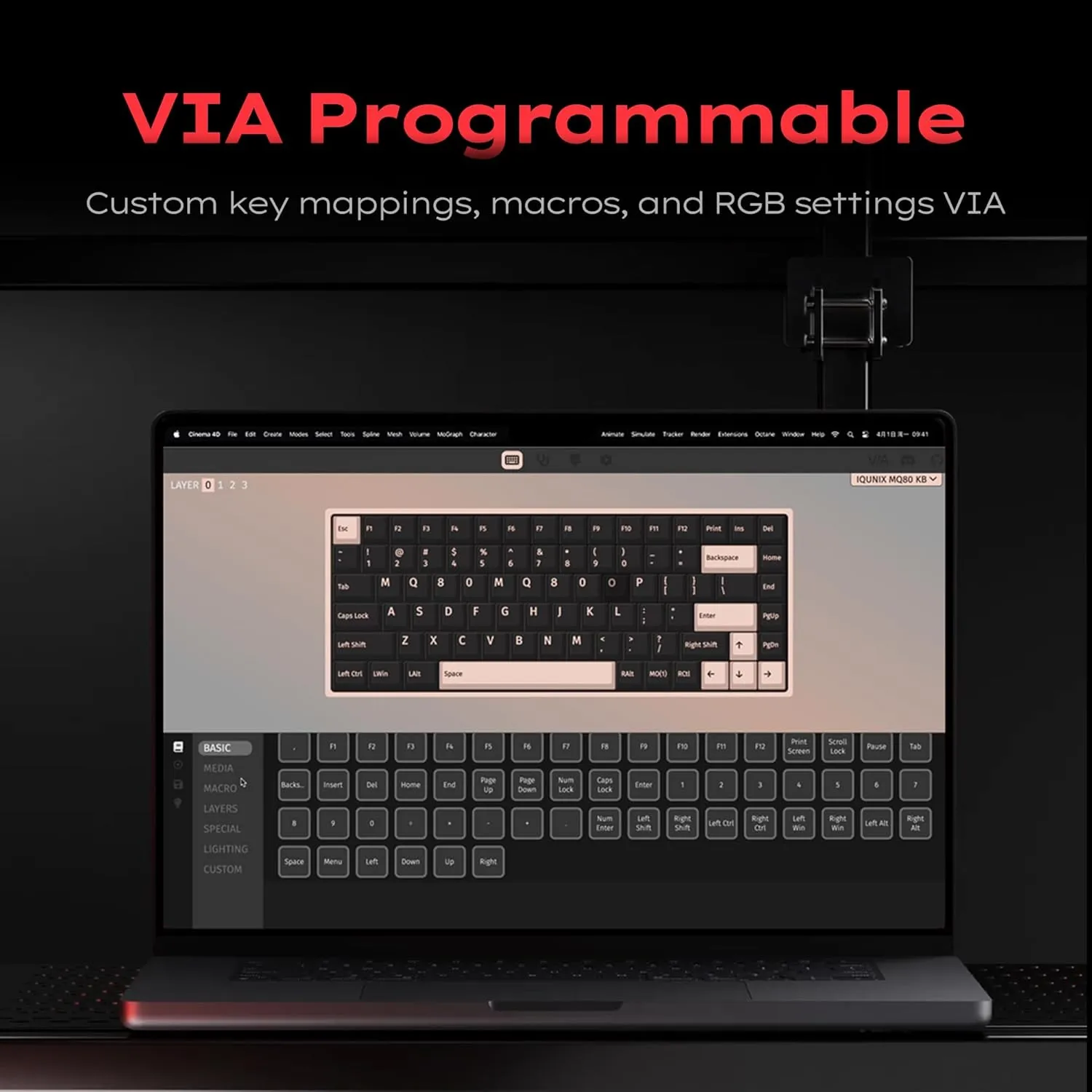 Bàn Phím Cơ IQUNIX MQ80 Low Profile Aluminum