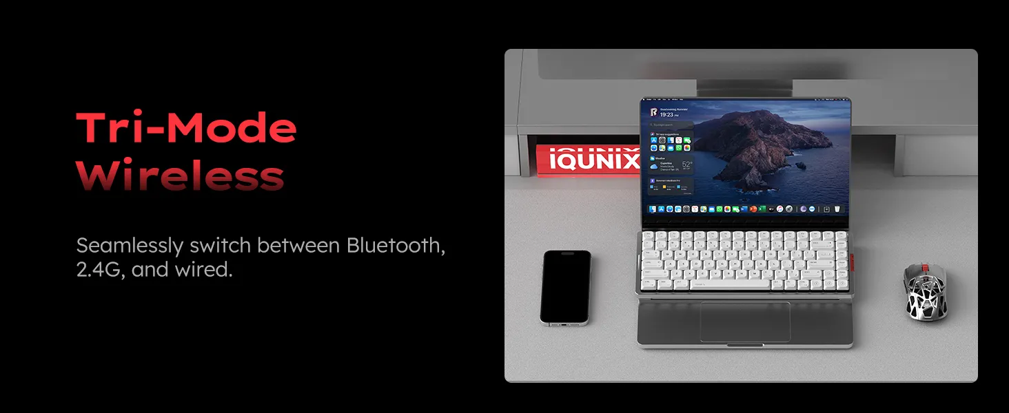 Bàn Phím Cơ IQUNIX MQ80 Low Profile Aluminum