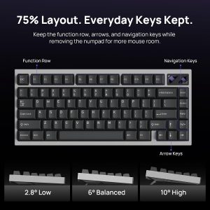 Bàn Phím Cơ Gaming IQUNIX EC75 - Chính Hãng